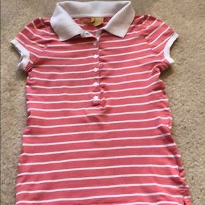 GIRLS - Striped Polo Shirt - Size L/14